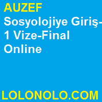 Sosyolojiye Giriş-1 Vize-Final (2014-2017)
